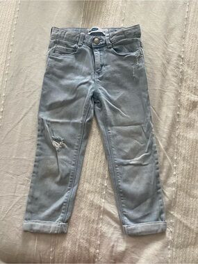 Old Navy Light Blue Kids 4T Boyfriend loose fit Distressed Jeans